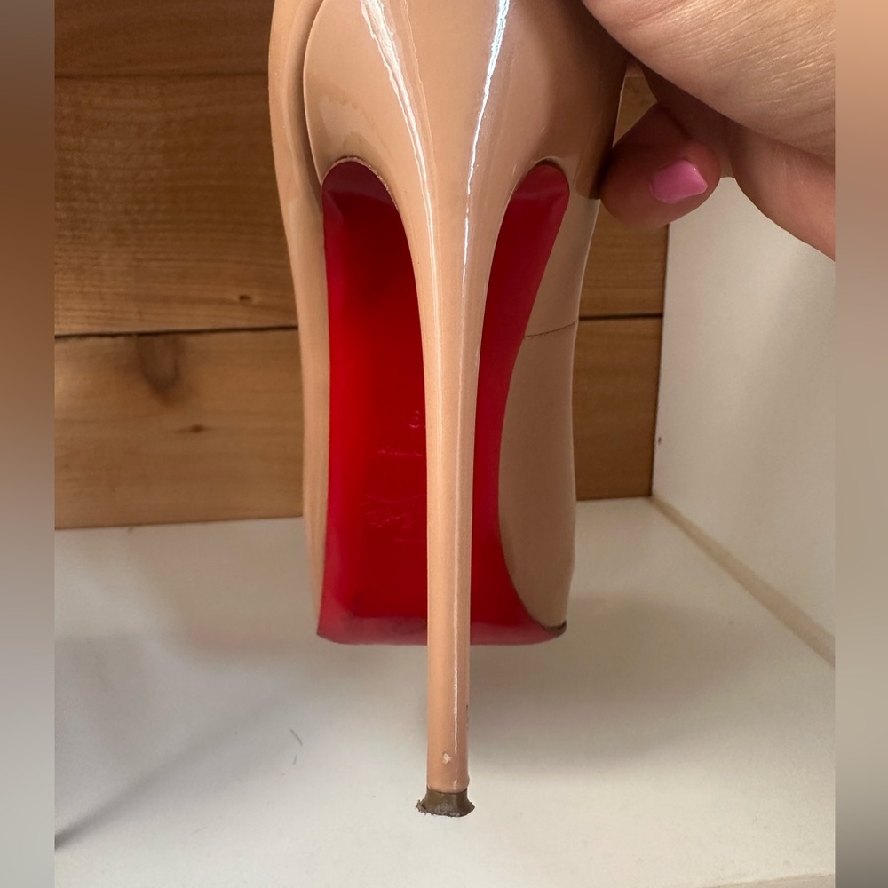 Christian Louboutin Very New Privé size 39, nude color peep toe - Picture 5 of 13